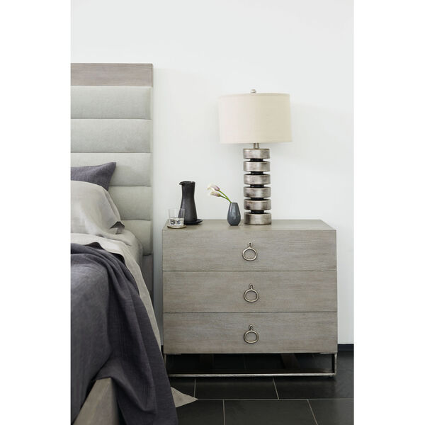 Linea Gray Upholstered Channel King Bed, image 3
