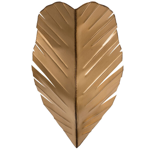 Banana Leaf Gold with Dark Edging Two-Light Wall Sconce, image 2