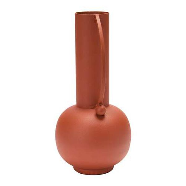 Russet Textured Metal Vase, image 4