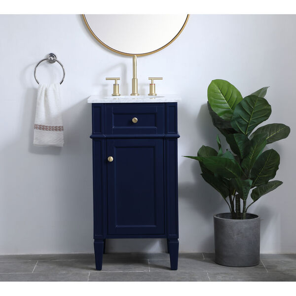 Williams Blue 18-Inch Vanity Sink Set, image 2