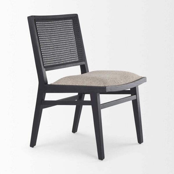 Wynn Beige and Black Wood Dining Chair, image 6