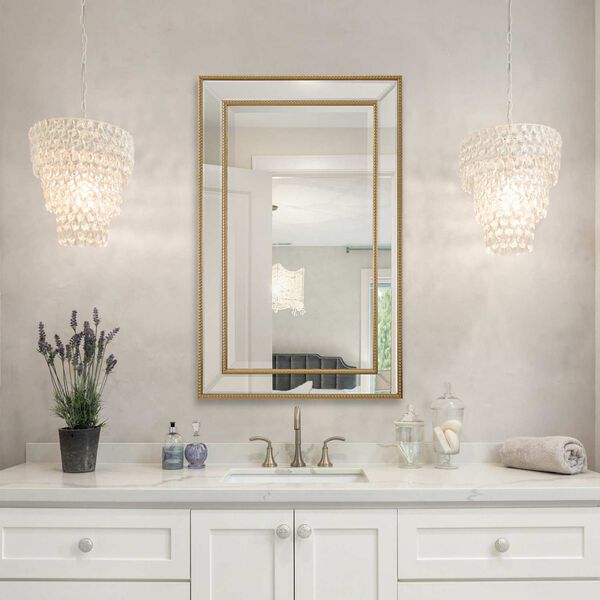 Cooper Double Gold Frame Wall Mirror, image 1