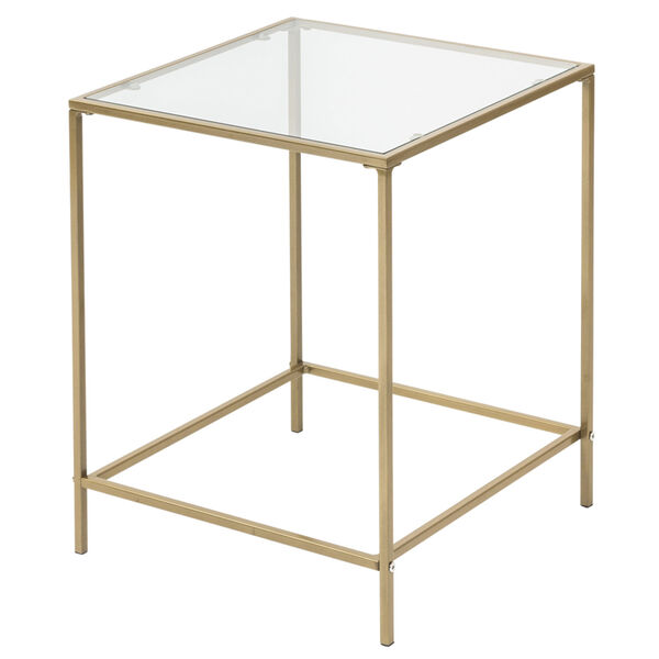 Arvi Brass 18-Inch Side Table, image 1