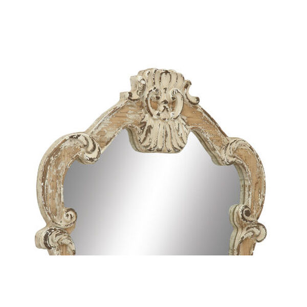 Cream Wood Wall Mirror, image 5