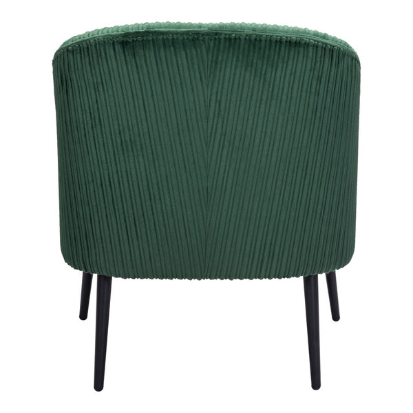 Ranier Green and Matte Black Accent Chair, image 4