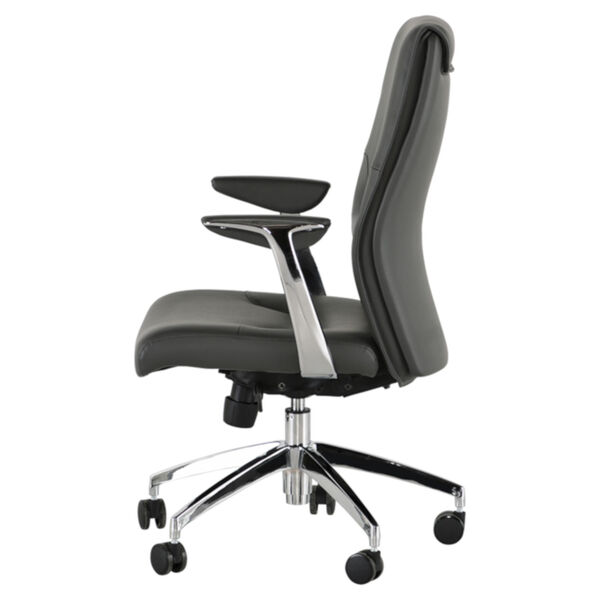Klause Gray and Silver Office Chair, image 3