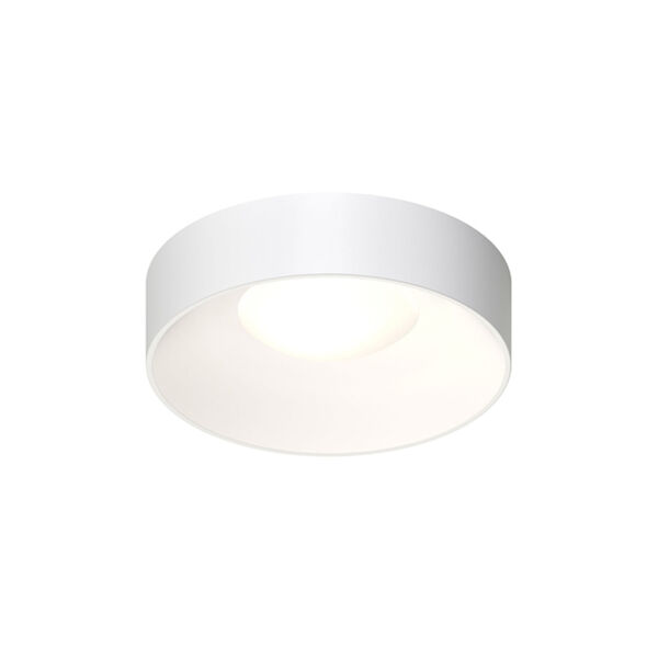 Ilios Satin White 14-Inch LED Flush Mount, image 1