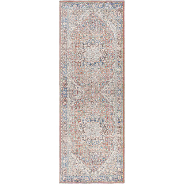 Colin Pink, Beige and Tan Runner: 2 Ft. 7 In. x 12 Ft. Area Rug, image 1