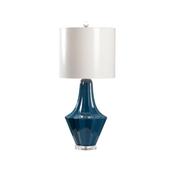 Varsity Blue and White One-Light Table Lamp, image 1