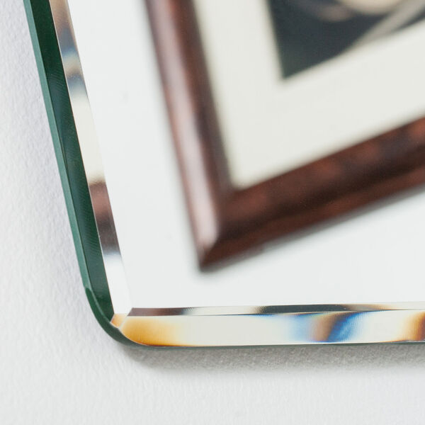 Vera Silver 24 x 40-Inch Rectangular Beveled Frameless Bathroom Mirror, image 4