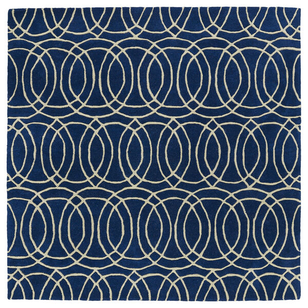 Revolution Navy Hand Tufted 9Ft. 9In Round Rug, image 6