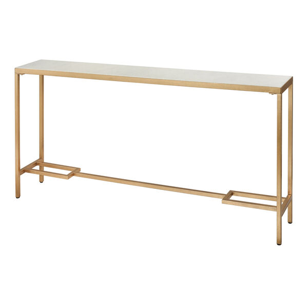 Equus Gold and White Console Table, image 2