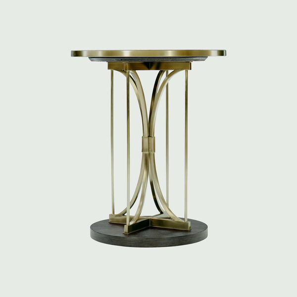 Beaumont Brass and Charcoal Accent Table, image 3