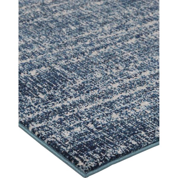 Remmy Casual Solid Blue Ivory Rectangular 4 Ft. 3 In. x 6 Ft. 3 In. Area Rug, image 5