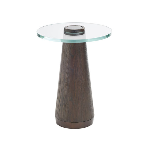 Park City Brown Apex Glass Top Accent Table, image 1