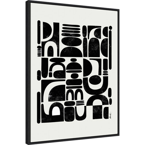 Ishita Banerjee Black Fragmented 23 x 30 Inch Wall Art, image 2