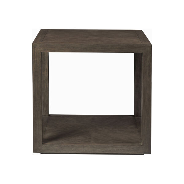 Cohesion Program Dark Wood Credence Square End Table, image 2