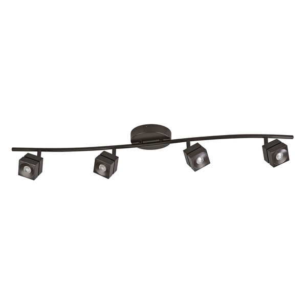Cantrell Oil-Rubbed Bronze Four-Light LED Fixed Track, image 1