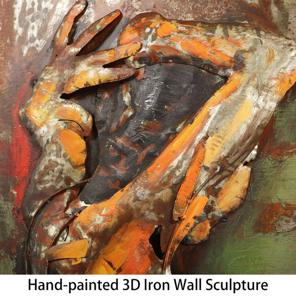 Nude Study 3 Mixed Media Iron Hand Painted Dimensional Wall Art, image 5