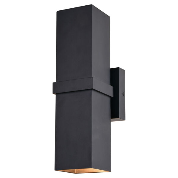 Lavage Textured Black Outdoor Wall Lamp, image 1