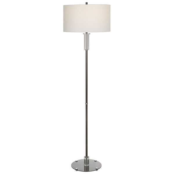 Aurelia Polished Nickel One-Light Floor Lamp, image 1