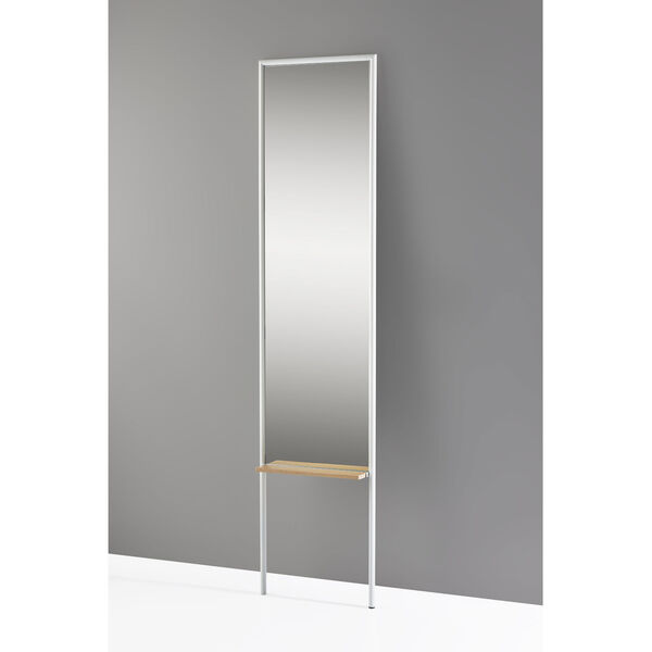 Monty White and Natural Leaning Mirror, image 2