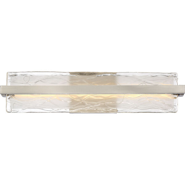 Platinum Collection Glacial Brushed Nickel 22-Inch LED Bath Bar, image 1