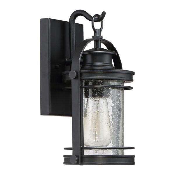 Booker Mystic Black 7-Inch One-Light Outdoor Wall Lantern, image 2