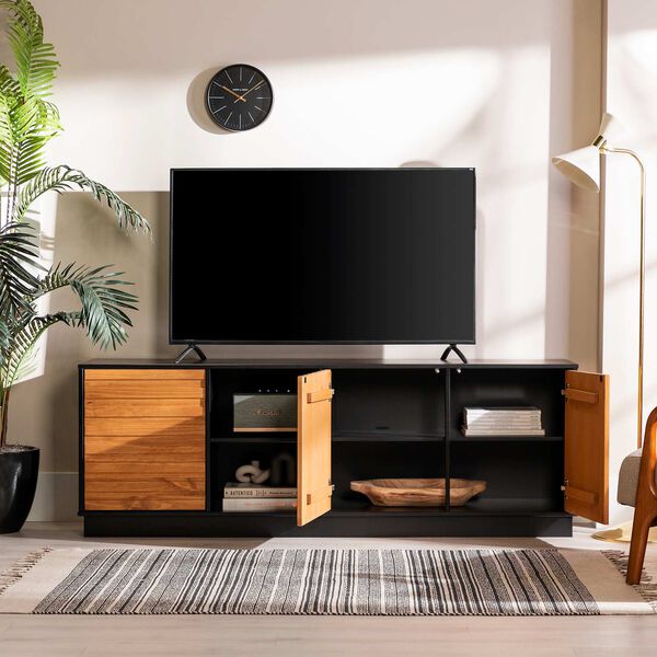 Caramel and Black TV Stand, image 7