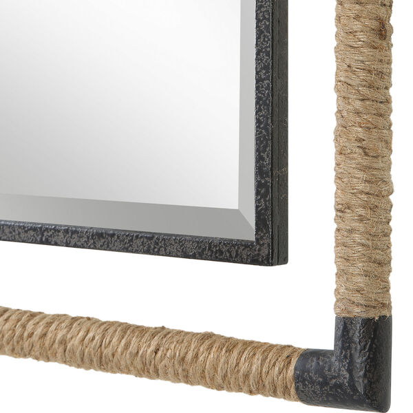 Melville Rust Black 28-Inch x 38-Inch Wall Mirror, image 6