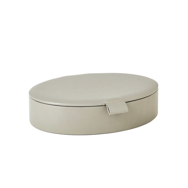 Studio A Home Marble Gray Large Signature Oval Leather Box, image 6