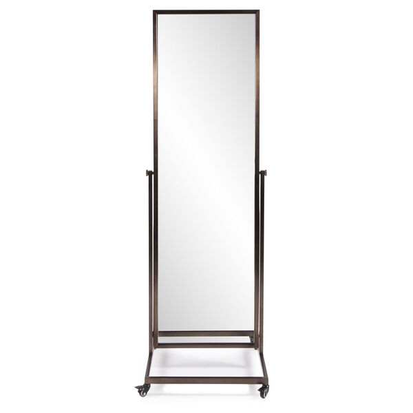 Albany Brushed Brass Standing Mirror, image 2