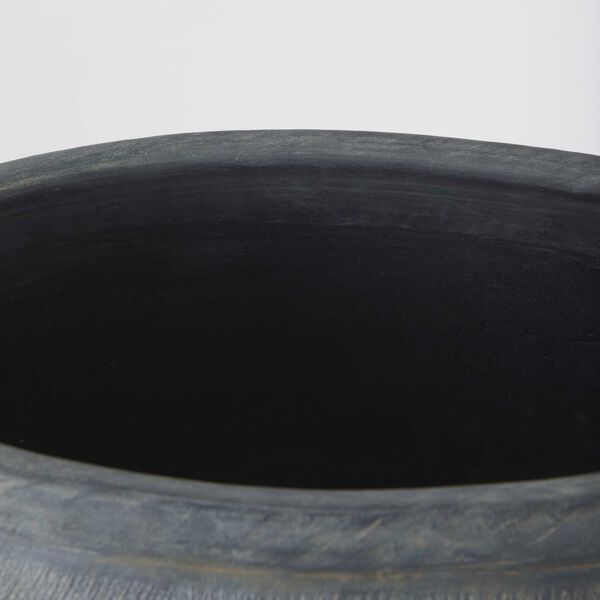Zuma Dark Gray Ceramic Floor Vase, image 6