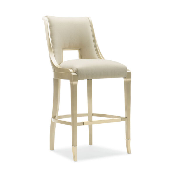 Caracole Classic Gold Bullion Paint and Beige In Good Taste Bar Stool, image 2