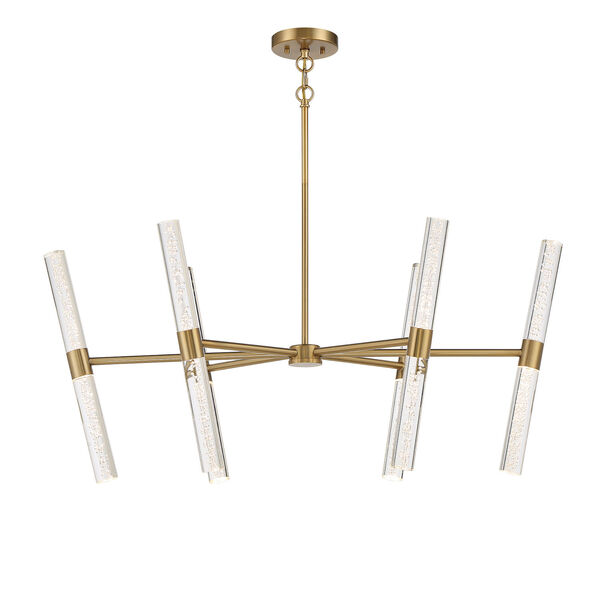 Arlon Warm Brass 12-Light Integrated LED Chandelier, image 3