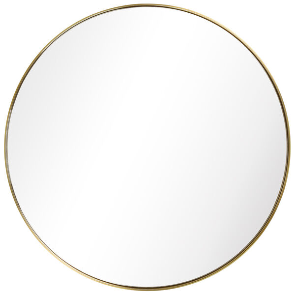 Gold 30 x 30-Inch Round Wall Mirror, image 2