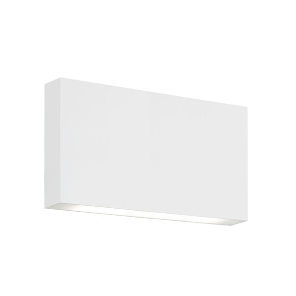 White Nine-Inch One-Light LED Rectangle Sconce, image 2