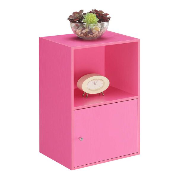 Xtra Storage Pink One-Door Cabinet with Shelf, image 4