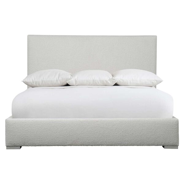 Solaria White and Natural Panel Bed, image 1