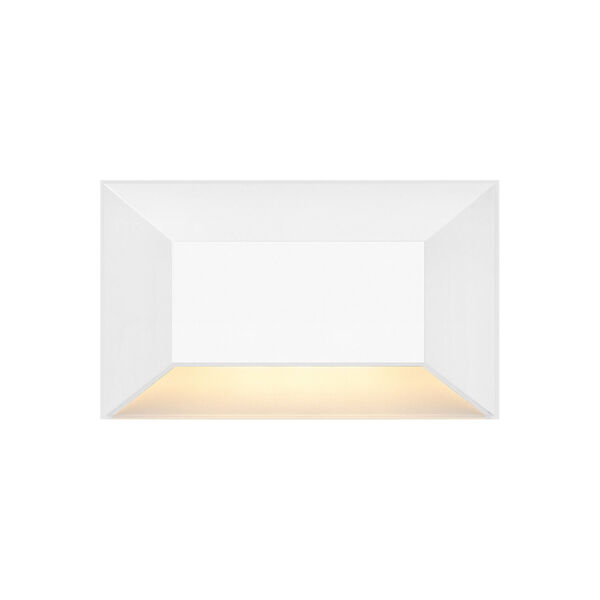 Nuvi Matte White Medium Rectangular LED Deck Sconce, image 1