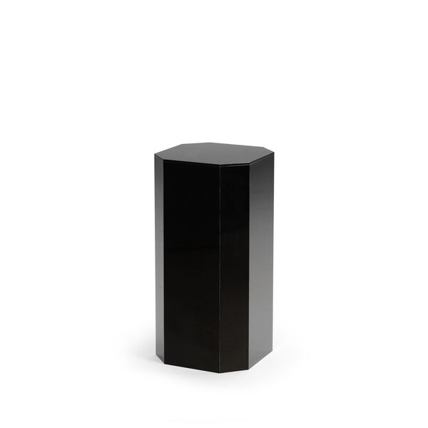Black 30-Inch Acrylic Bevelled Pedestal, image 1