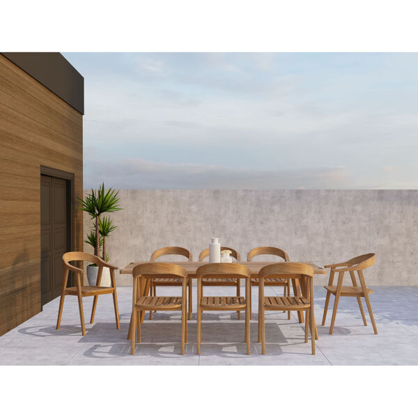 La Costa Natural Sand Teak  Outdoor Dining Table, image 2