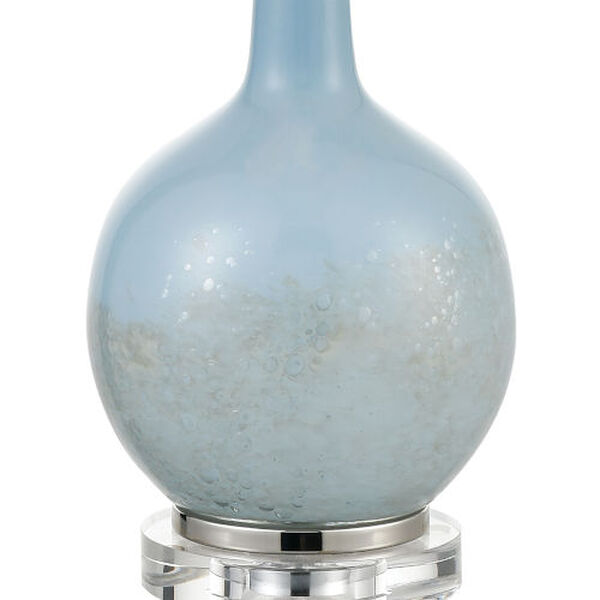 Quantum Blue with Polished Nickel One-Light Table Lamp, image 4