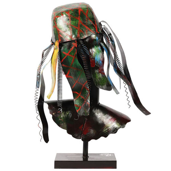 Homme 1 Iron Hand Painted Colorful Art Sculpture, image 5