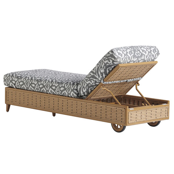 Los Altos Valley View Wood and Rich Aged Patina Chaise Lounge, image 3