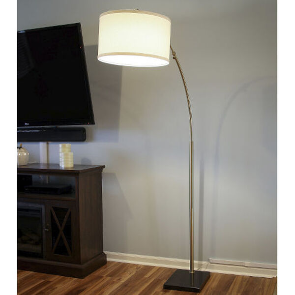 Logan Antique Brass LED Floor Lamp, image 6