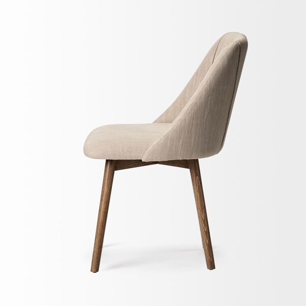 Ronald I Cream and Brown Dining Chair, image 4