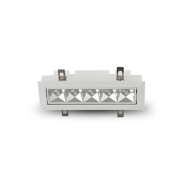 Rubik White Five-Light Adjustable LED Recessed Downlight, image 1