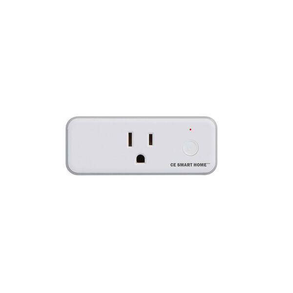 CE Smart Home White Plug-In Smart Outlet, image 1