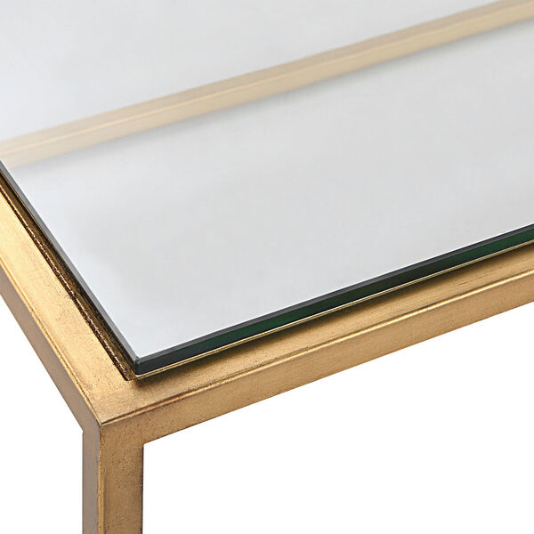 Bravura Brushed Gold Coffee Table, image 4
